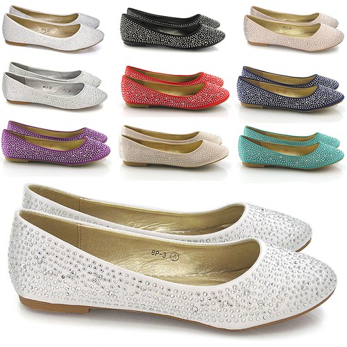 Womens bridal diamante shoes - diamante,
