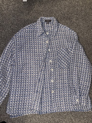 Primark blue white check - white,