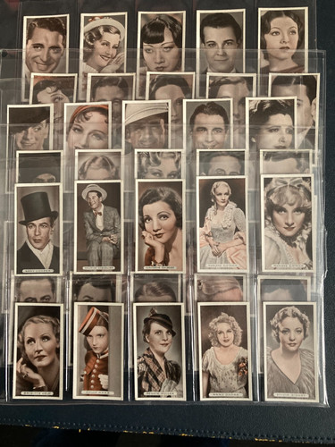 Cigarette cards famous - cards, film