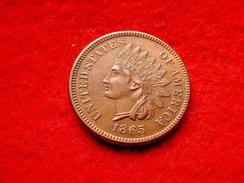 1865 indian head cent - 1865, superior