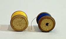 VINTAGE WOODEN COTTON REELS -
