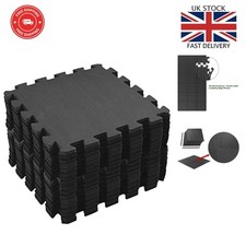 Protective EVA Foam Puzzle Mats - 18 Pack Anti-Slip Tiles for Gym & Garage