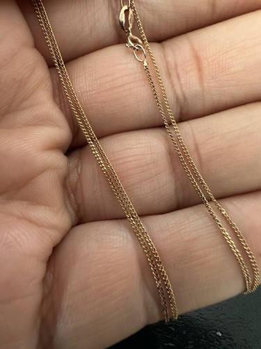 Vintage gold fine curb - vintage,