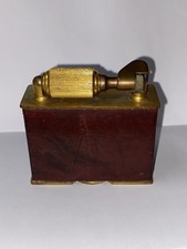 Vintage Mc Murdo Table Lighter Pat. No 590958 Standard 1946 Red Leather 