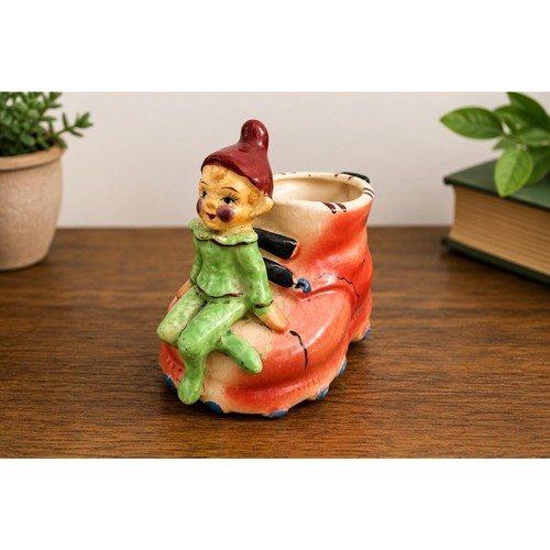Vintage ceramic elf - elf, on