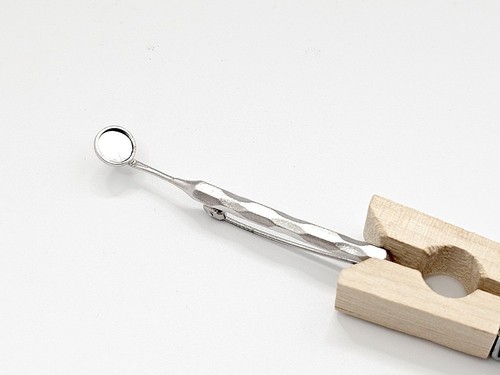 Vintage silver 925 brooch - silver,