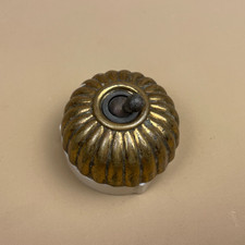 Antique Wall Metal Vintage Door Brass Light Switch Dolly Toggle Ceramic Art Deco