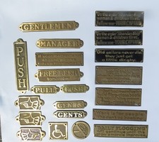 Nautical Brass Signs & Plaques