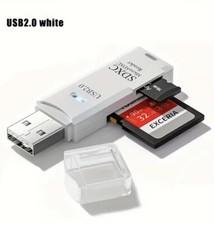 SD Card Reader USB 2.0 Memory SDHC SDXC MMC TF Micro SD Mobile T-Flash Adapter!!