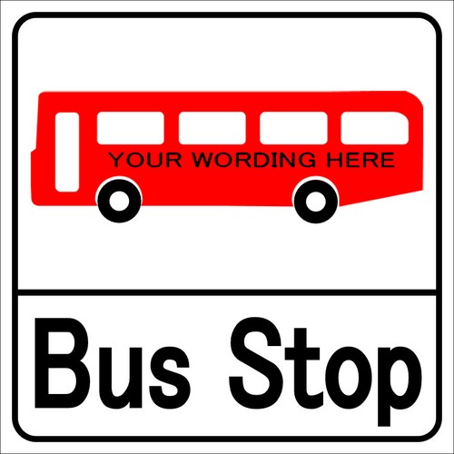 Personalised bus stop style - personalised,