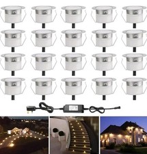 20INDARUN Warm White Led Decking Lights Outdoor Waterproof IP67 Ø31MM 12V - Led 