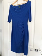 Ralph Lauren Cobalt Blue Cowl Neck Dress – Size UK 10 (US 6)
