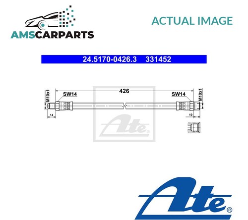 Brake hose line pipe front - brake,