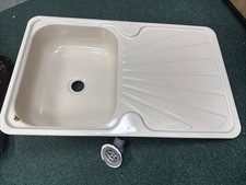 Caravan Motorhome Campervan Sink And Drainer 65 X 40 cms Metal