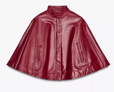 Zara 2025 leather zip cape - zip,