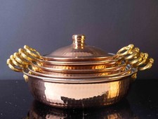Handmade Solid Copper Pan Set