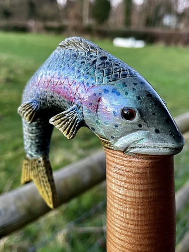 Hand carved trout country - trout,