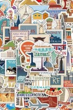 Travel Luggage Stickers 100x