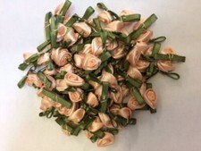 SMALL MINI SATIN RIBBON ROSE