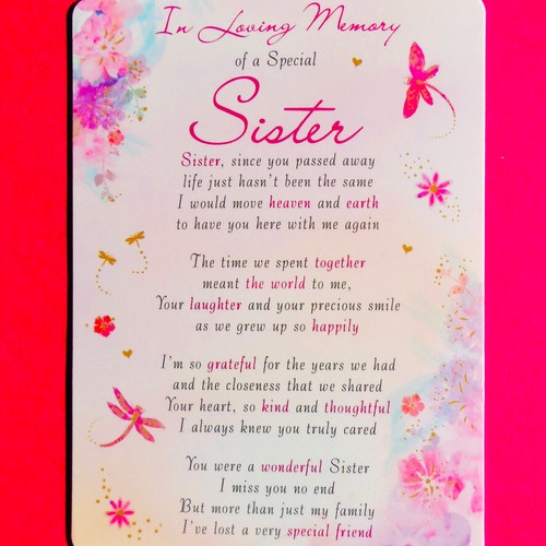 Loving memory sister graveside - sister,