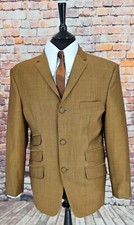 mod suit skinhead Bronze & Black Two Tone 3-2 pocket suit 3 button slim fit