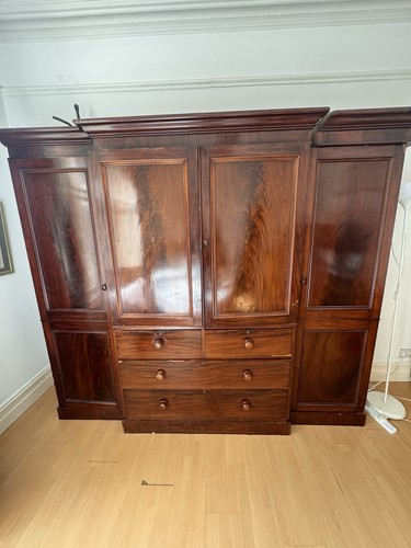 Georgian wardrobe mahogany - georgian,