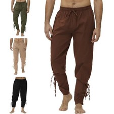 Mens Pirate Pants Drawstring