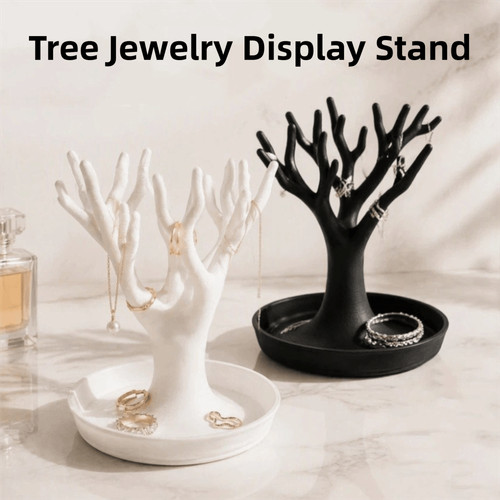 Jewelry display deer - deer, tree