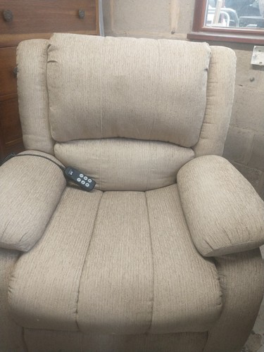 Beige electric recliner - beige,