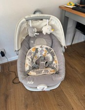 Joie Serina 2-in-1 Baby Swing and Rocker Chair White and Grey
