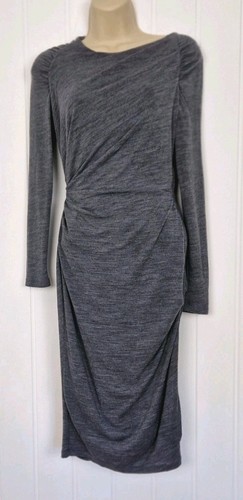 Whistles grey draped midi - grey,