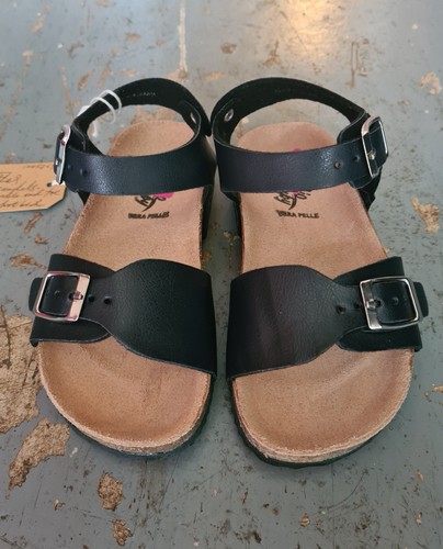 Bio baby black real leather - black,