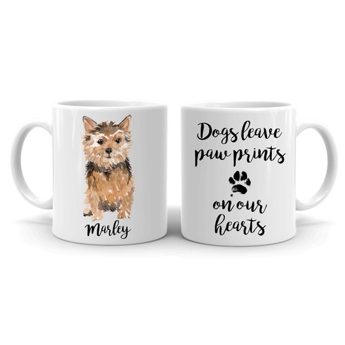 Personalised norfolk terrier - personalised,