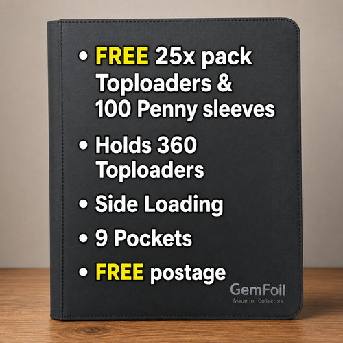 Toploader binder 360 capacity - toploader,