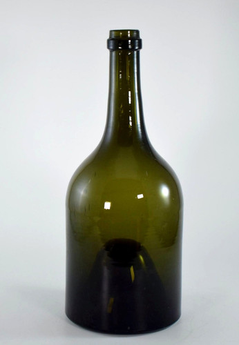 Antique green glass dome - antique,