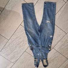Girls Blue Denim Dungarees Trousers Size Age 7 Years, from Next 