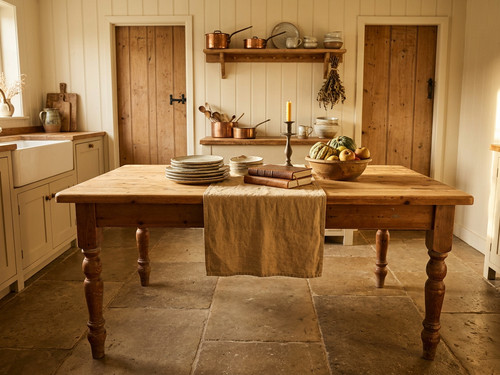 Vintage large rustic pine - vintage,
