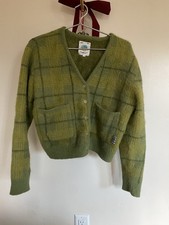 Women's Unif Green Plaid Fuzzy