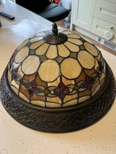 Tiffany Style Ceiling Light. Flush fitting heavy item. Excellent condition 