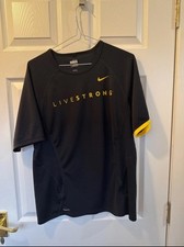 Nike Livestrong T Shirt Short Sleeve Crewneck Dri Fit Running Cycling Medium