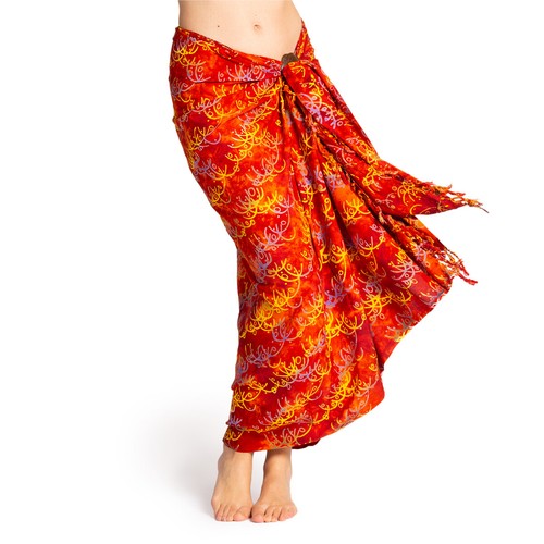 Panasiam sarong orange batik - panasiam,