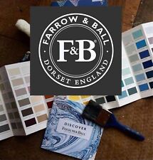 Farrow & Ball - Hand Painted Sample Colour Cards , size  A5 ( 15cm x 21cm)