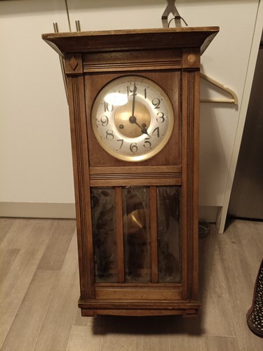 Antique wall clock with - wall,