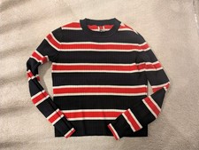 H&M Striped Red Black White