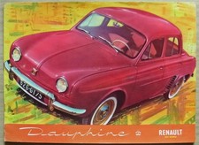 RENAULT DAUPHINE Car Sales Brochure c1958 #45678-03-06