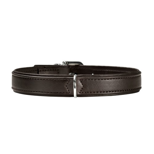 Hunter brown dog collar - -, faux