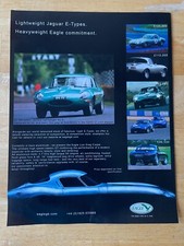 LIGHTWEIGHT JAGUAR E TYPE EAGLE 2006 A4 ADVERT XB