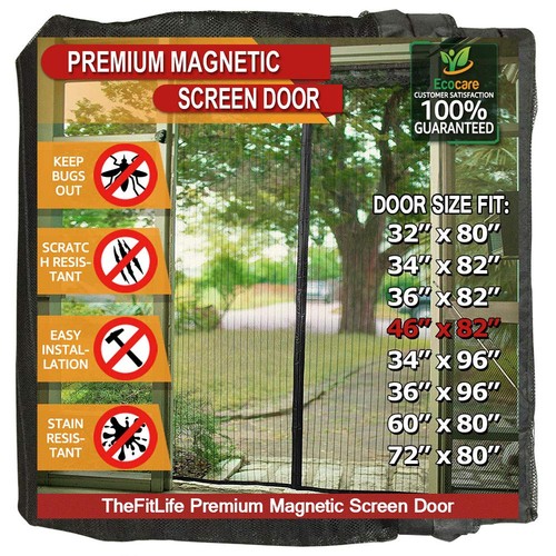 Thefitlife magnetic mesh door - magnetic,