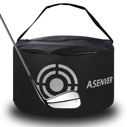 Black golf impact bag - black,