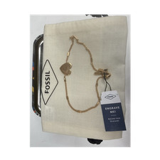 Fossil Gold Tone Heart Charm